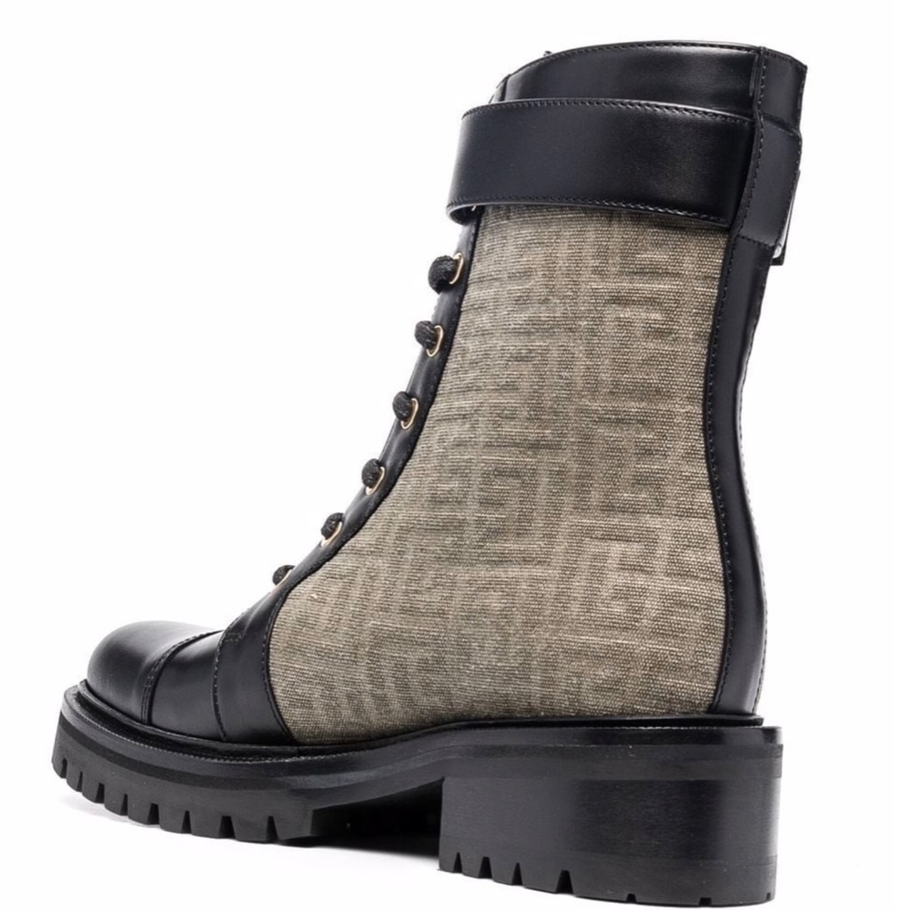 Balmain Ranger Romy Monogram Combat Boots 40 NIB - Picture 3 of 13